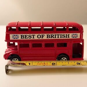 London Red Double-Decker Bus Toy